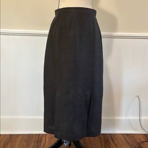 Hobbs pure 💯 Linen gray maxi Skirt A line Bohemian lagging look